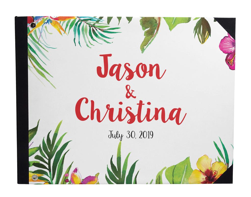 Darling Souvenir Beige Floral Wedding Guest Book Твердый переплет Книга для регистрации гостей Гостевая книга для регистрации гостей - 7 x 9