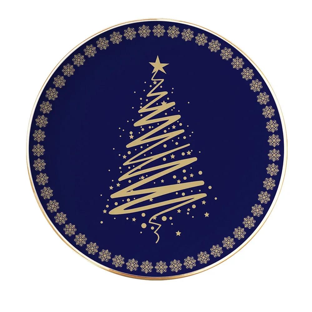 Christmas Bone China Nordic Breakfast Plate Salad Plate Western Steak Pasta Plate Set Dinnerware Set