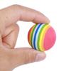 50PCS EVA Lightweight Wear Resistant Indoor Practice Stripe Golf Foam Ball Colorful Pet Cat