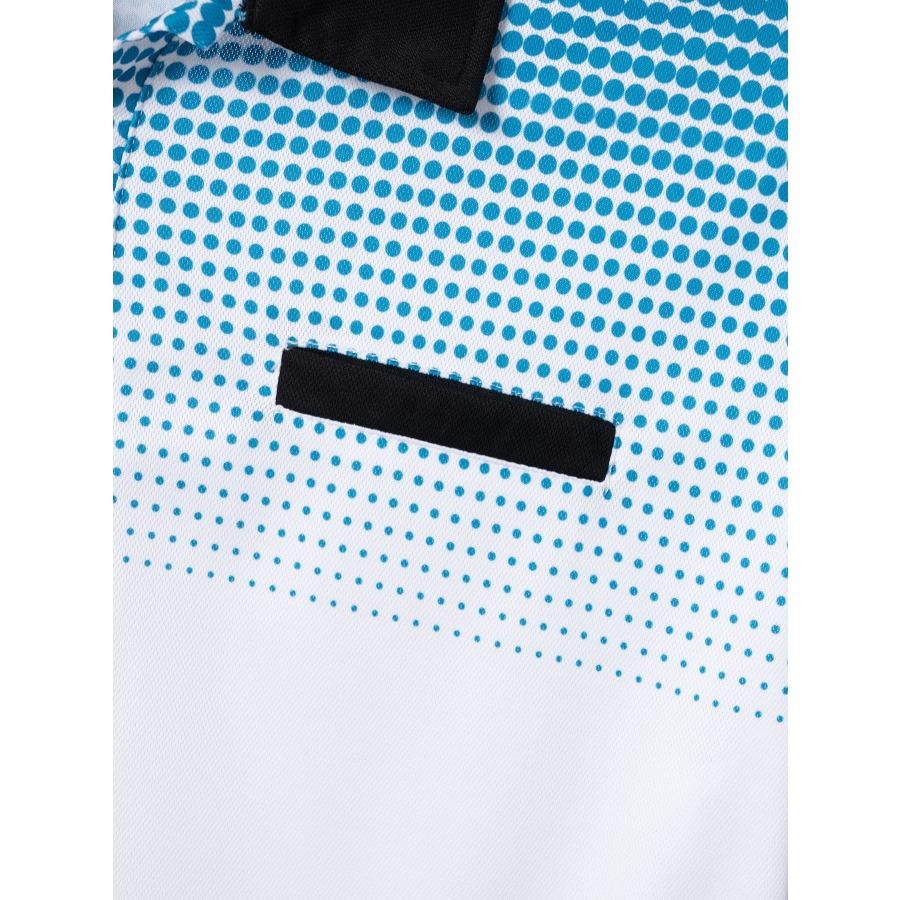 Мужские топы, летние поло с градиентным принтом в горошек и короткими рукавами, мужские белые, серые, синие спортивные рубашки-поло