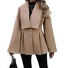 Women's Loose Comfortable Casual And Fashionable V-neck Button Long Sleeved Solid Color Jacket