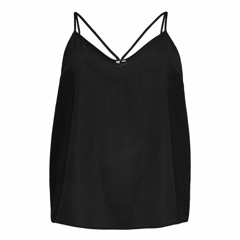 Женский однотонный прямой топ без бретелек с v-образным вырезом, перекрещенный сзади ONLY CARMAKOMA