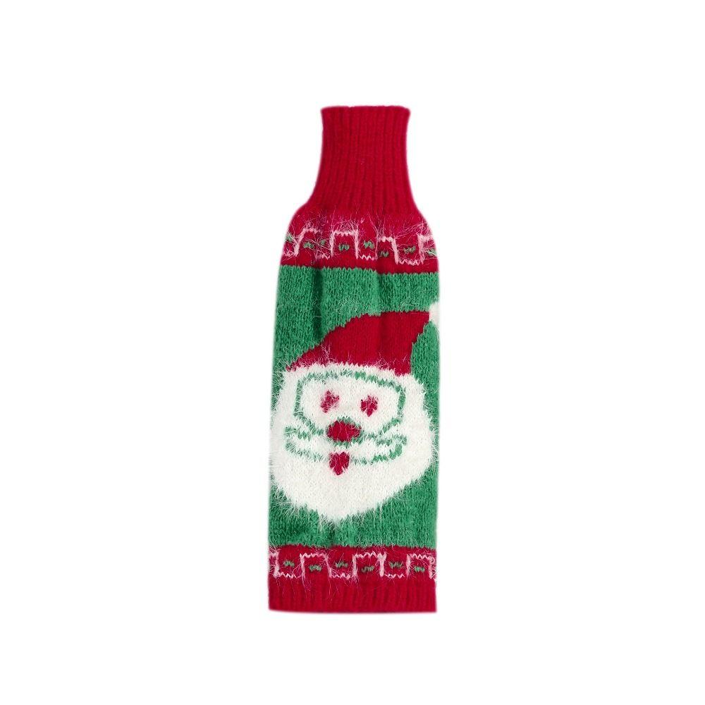 Cute Wine Bottle Gift Bag Handmade Christmas Day Dust Cover Knit Wine Bottle Cover  Restaurant