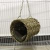 Grass Bird Nest Wear Resistant Hanging Parrot Pet Cage Ornament Bed Grass Tunnel Hammock