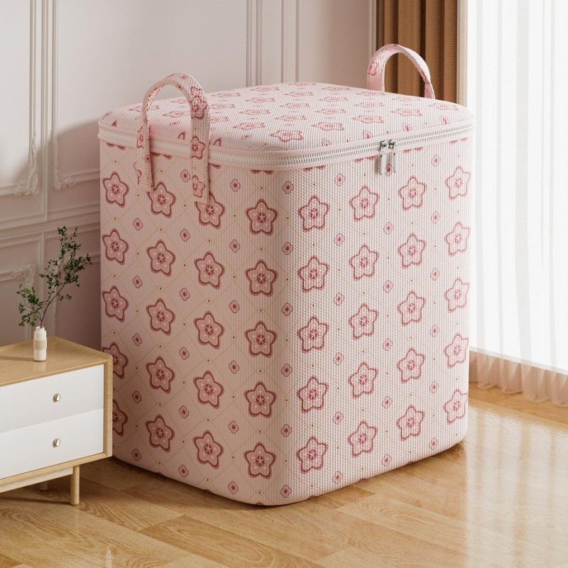 Large Capacity Blanket Storage Bag Student Dormitory Moving Bag Blanket Printed Waterproof Closet Clothes Suitcase Storage Bag