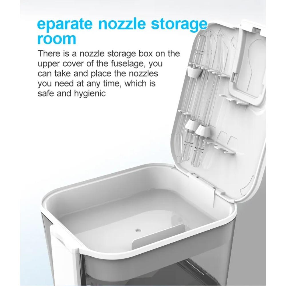 Ирригатор для полости рта, USB перезаряжаемый, 10 уровней, ирригатор для воды, портативный стоматологический водоструйный резервуар для воды, 600 мл, бытовой очиститель зубов