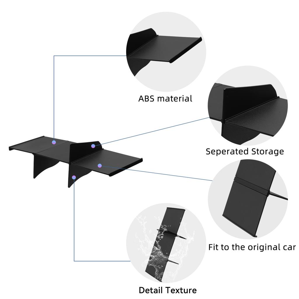 Для Hyundai Santa Fe 2025 2025 Разделитель перчаточного ящика Чехол для хранения Органайзер-лоток Аксессуары для интерьера автомобиля Черный