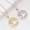Hollow Tree Of Life Stainless Steel Ladies Versatile Necklace Titanium Pendant Ornament