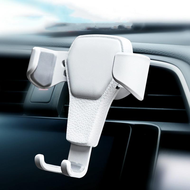Gravity Car Phone Holder Air Vent Clip Mount Mobile Cell Stand Smartphone GPS Auto Locking Support In Car Bracket For iPhone