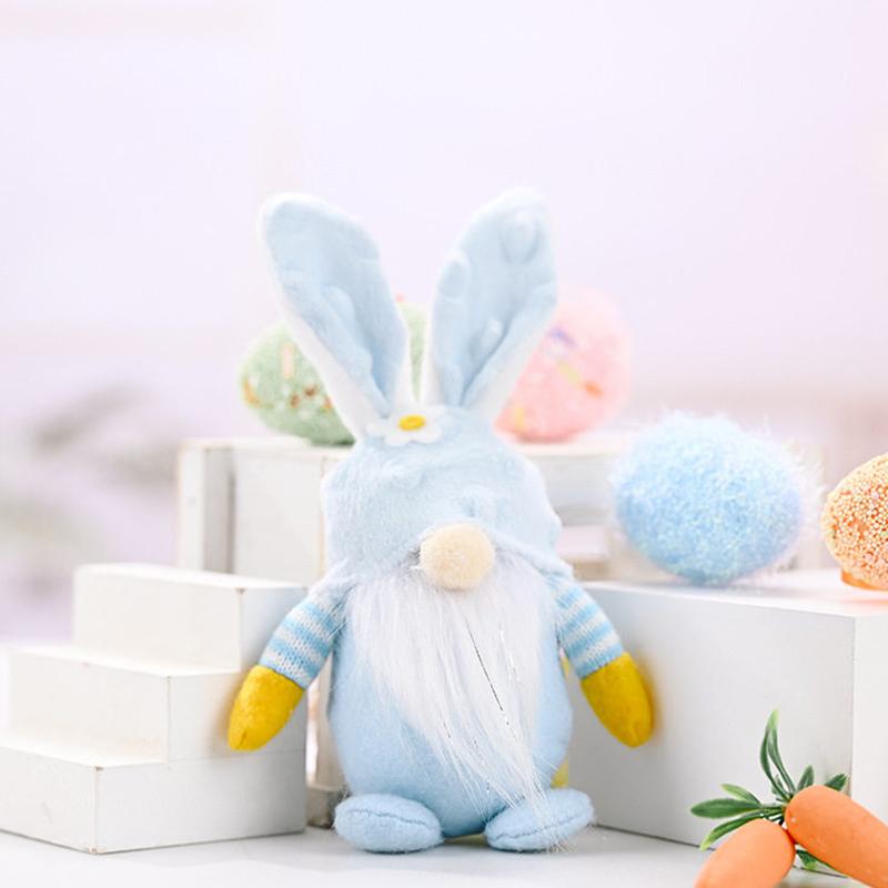 Пасхальный Гном Заяц Цветной Плюшевый Заяц Подвесной Праздничные Товары для Вечеринки Плюшевый Кролик Гоблин Декор Для Гостиной Полки Дома