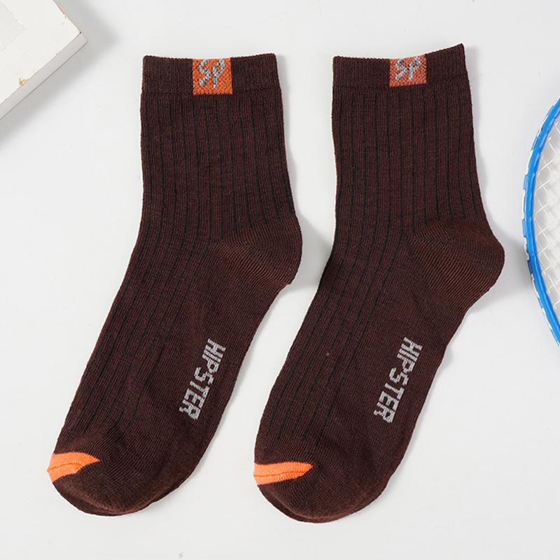 Мужские носки средней длины из полиэстера и хлопка, мягкие, дышащие, модные, уличные, забавные, новые стили, повседневные, большие размеры 38-46
