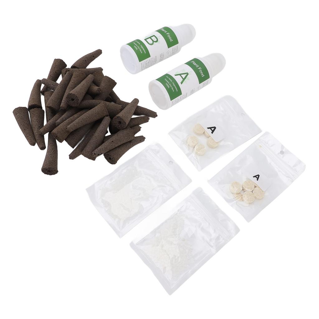 Комплект для выращивания растений в гидропонной системе, набор для выращивания всего, что угодно, с 50 губками для выращивания, гидропоника