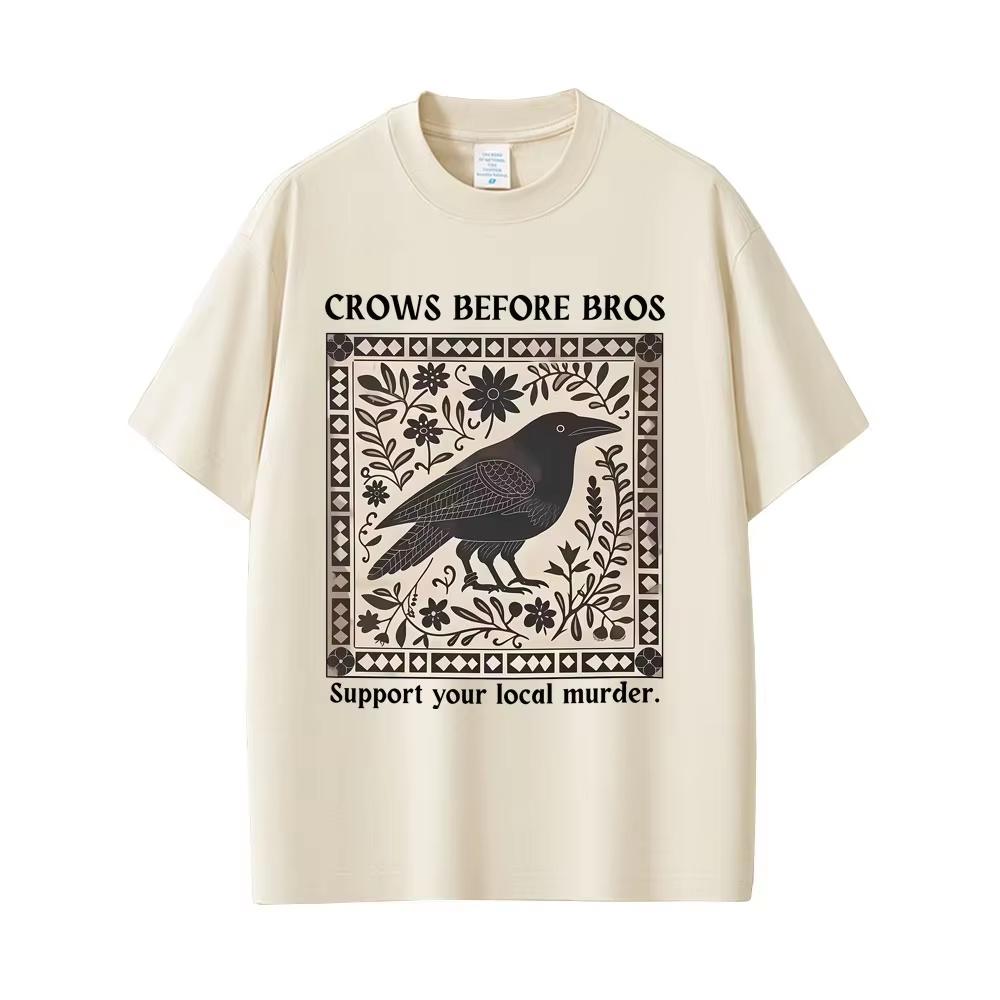 Summer Hot Sale Funny Meme Unique Bird Nature Tshirts Y2k Unisex Lightweight Printed Short Sleeve Casual Outdoor Cotton T-Shirt
