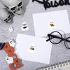 500Pcs/Roll Funny Halloween Decorative Stickers Cute Pumpkin Ghost Skull Spider Bat Label Decal Graffiti Stickers Diy Phone