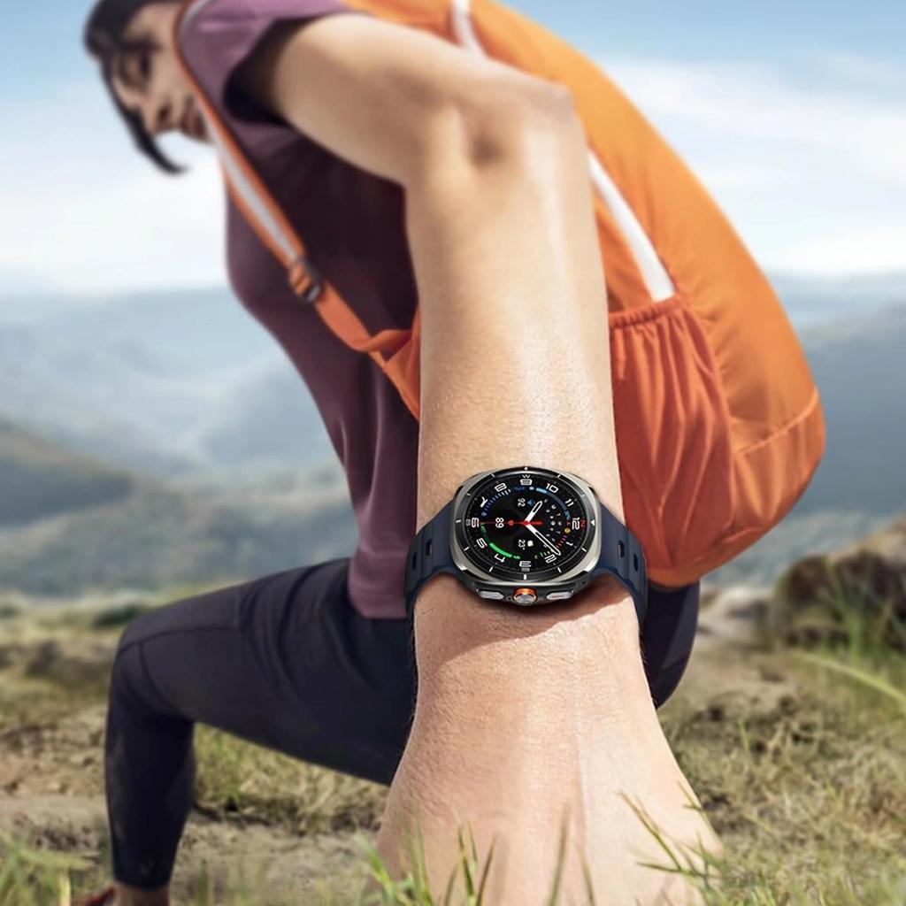Opaska Do Smartwatcha Pasek Na Zegarek Do Samsung Galaxy Watch Ultra 47Mm Granatowy