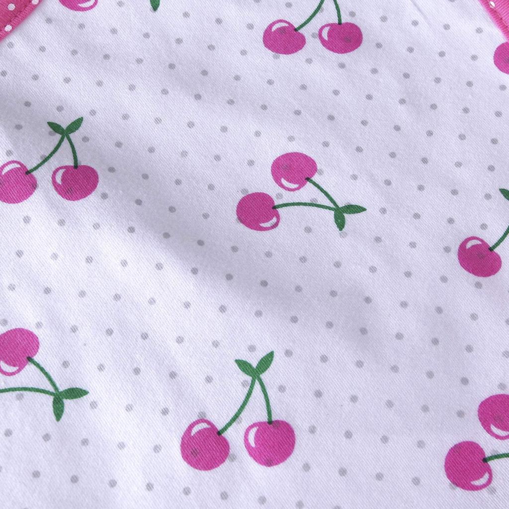 [LittleForBig] Взрослый слюнявчик с карманом для сбора слюны, фартук для еды, уход [Хлопок + Водонепроницаемая ткань] 2-слойная конструкция, набор из 2 штук [Рисунок «Вишня» / «Зоопарк»]