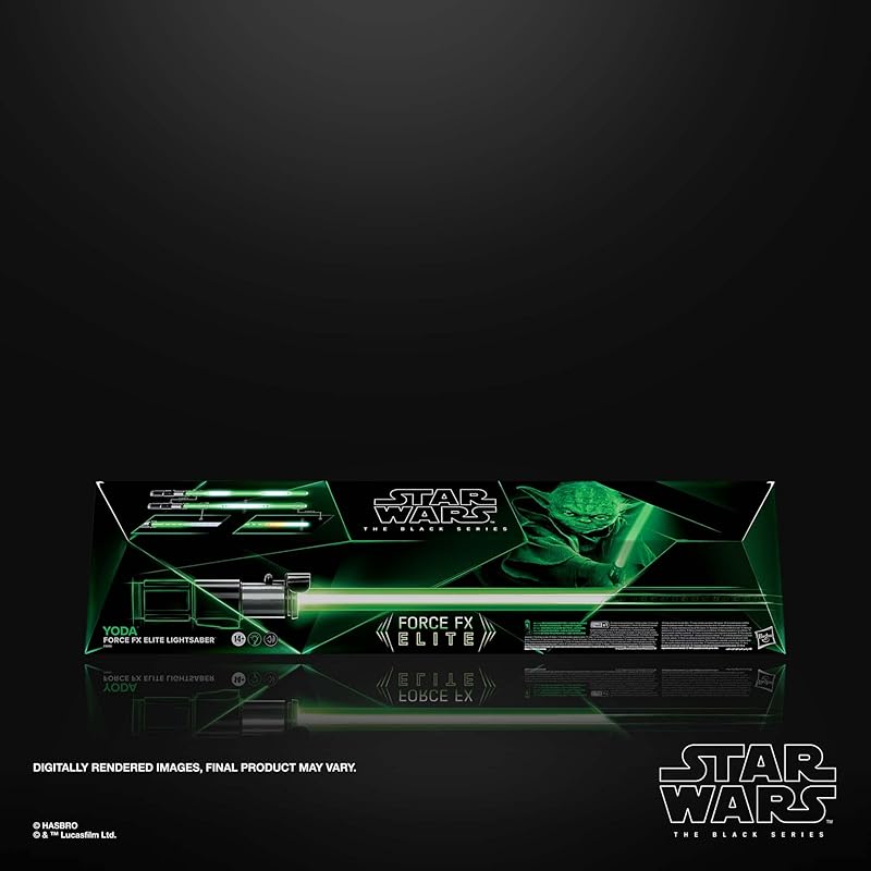 Hasbro Star Wars STAR WARS black series yoda force effect elite электронный световой меч С усовершенствованными светодиодами и звуковыми эффектами Целевой возраст 14 лет и старше