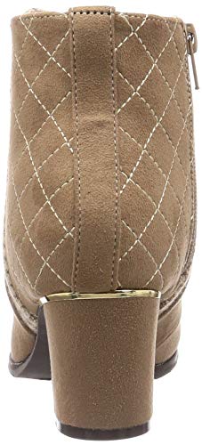 TEAN Women's Short Boots, Beige Suede, Size 22.0 Cm, TN4012