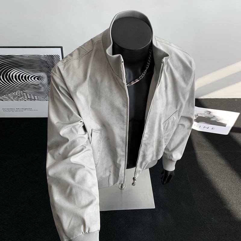 Куртка с воротником-стойкой, мужская, новая, весенне-осенняя, свободная, ветрозащитная, универсальная куртка