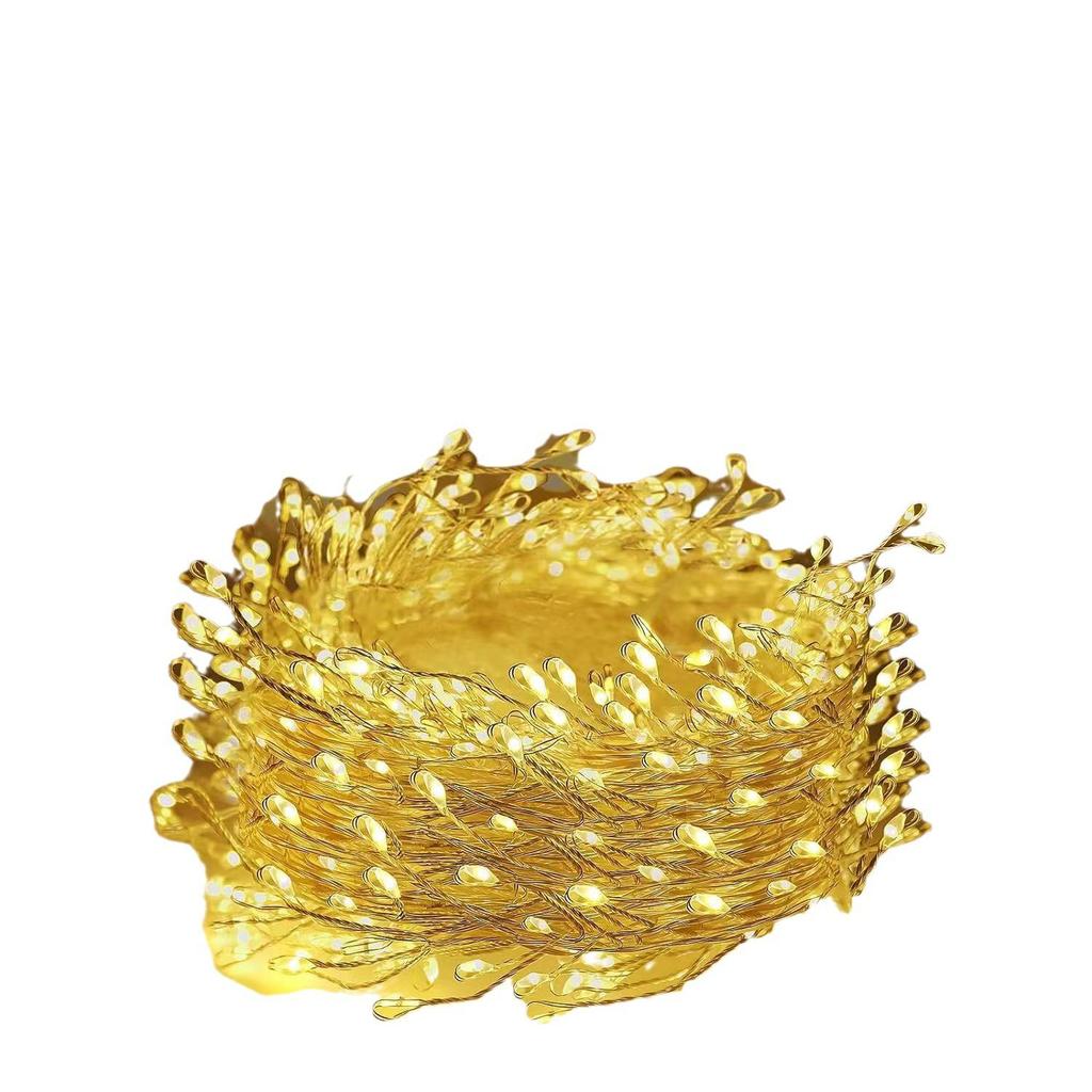 LED Firecracker Copper Wire Garland Lights - Decorative String Lights for Weddings, Festivals, and Christmas, Ideal for Home Decoration and Events