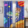 Anime Cartoon Space Astronaut Thick Blackout Curtains for Living Room Bedroom Hotel High Shading Windows Drape New Style Curtain