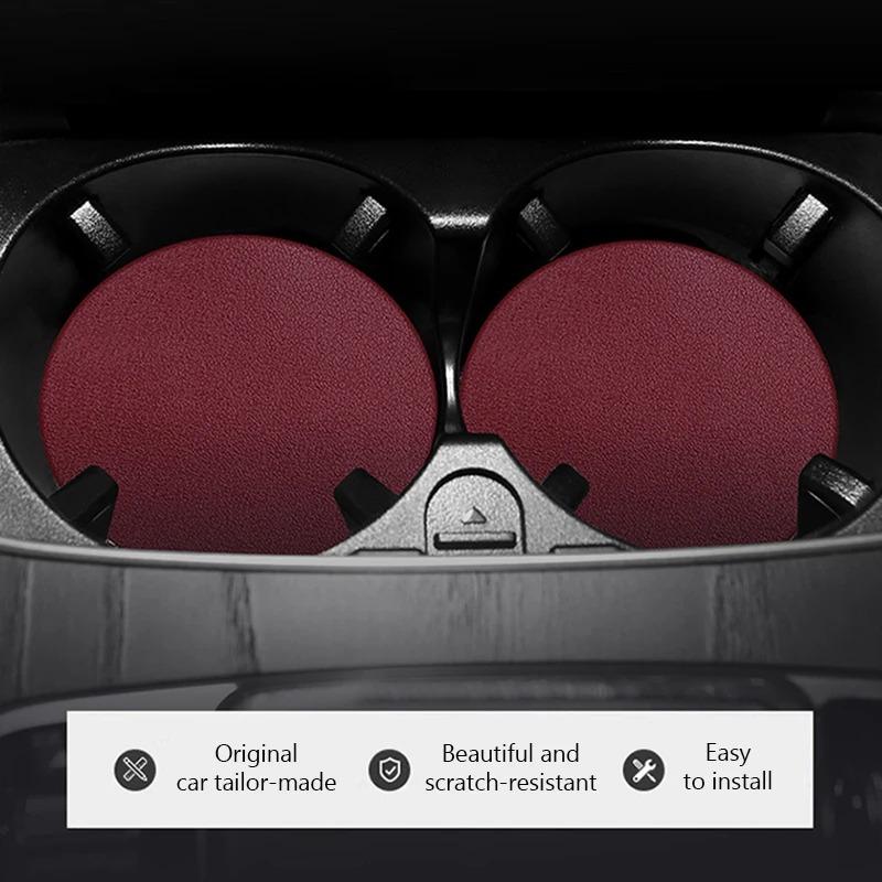 2pcs car cup holder mat non-slip coffee beverage mat for BMW X1 X2 X3 X4 X5 X6 X7 i3 i5 i7 E36 E39 E60 E87 E91 E92 F10 F20 F30