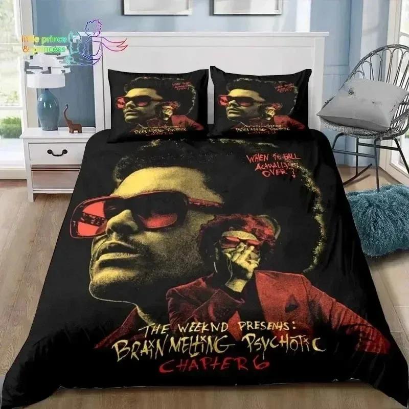 3D Печать XO The Weeknd 3D НОВЫЙ Пододеяльник Наволочка Комплект постельного белья Взрослый Мальчик Девочка Украшение спальни Дети Односпальный Двуспальный Большой