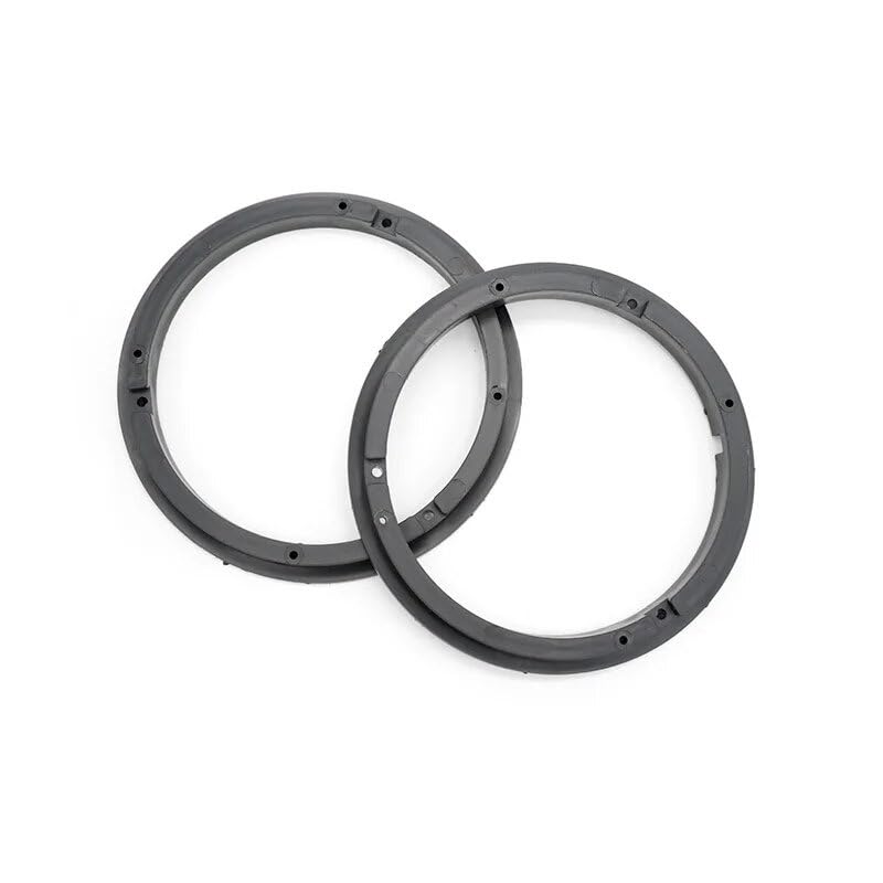 Deepa Ribusu Compatible with Suzuki 6.5 inches (165 mm) Inner Baffle Car Speaker Spacer, Plastic, Black, Set of 2