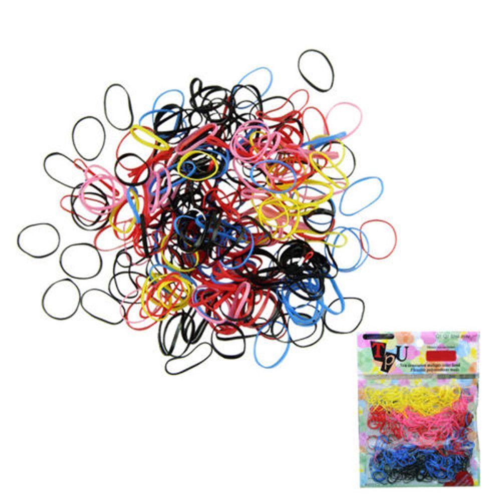 400pcs Elastic Girl Baby Rubber Hair Band Plaits Ponytail Holder Hair Rope Tie