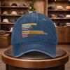 A UnisexS Colorful Striped Baseball Cap Adjustable And Stylish for Outdoor Use Featuring an Urban Design This Lightweight And F