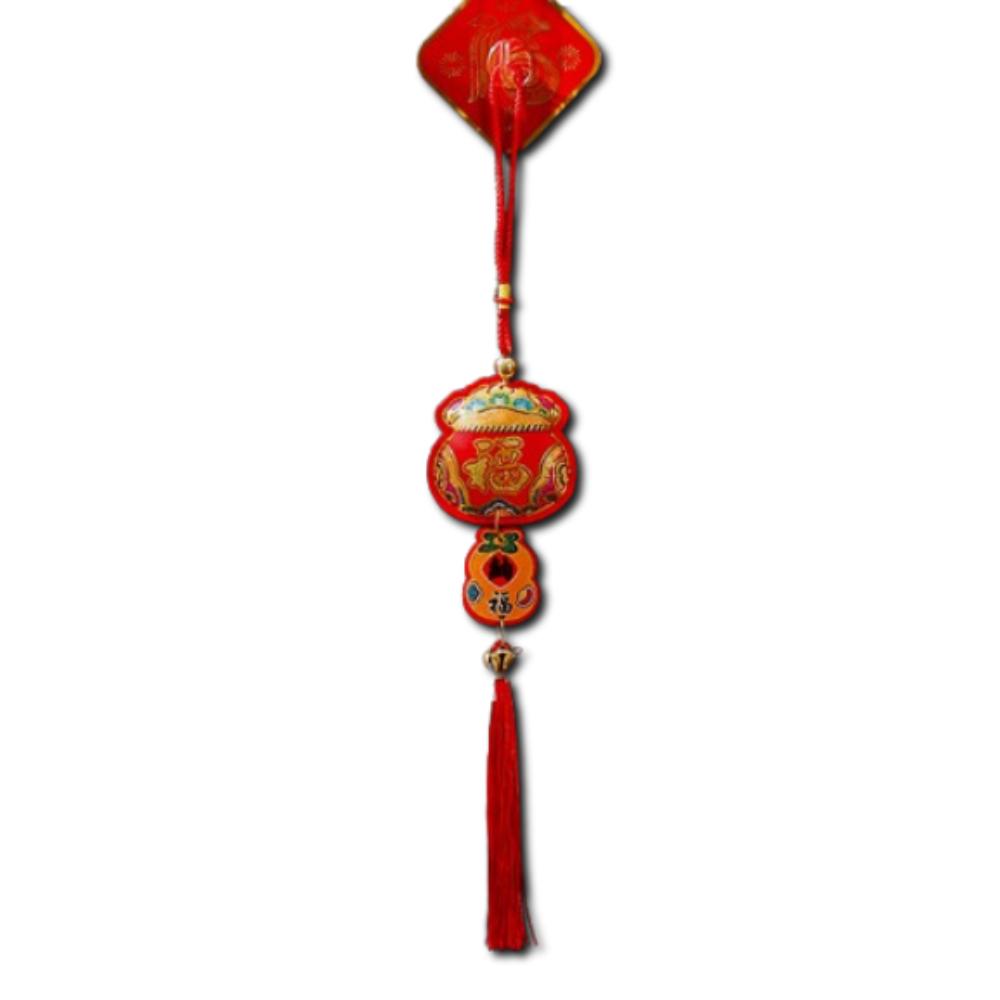 Creative Spring Festival Decoration Pendant Reusable New Year Ornaments Red Lantern String Home