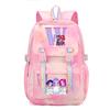 Anime Cartoon Letter Print Pink Backpack Leisure Periphery Large Capacity Backpack Student Bag