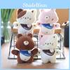 Adorable Plush Bear Keychain Cute Cartoon Animal Toy Soft Bag Charm Accessory