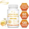XEMENRY Vitamin D3 Extract Capsules, 5,000 IU per serving, high purity, all-natural, suitable for both men and women.