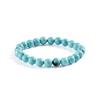 Bracelet - Natural Stone - Turquoise - Adjustable Size - Unisex - 18 Cm