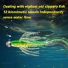 10pcs Set Soft Material Water Dance Skirt Apron Black Pit Floating Soft Bait  Bass Fishing