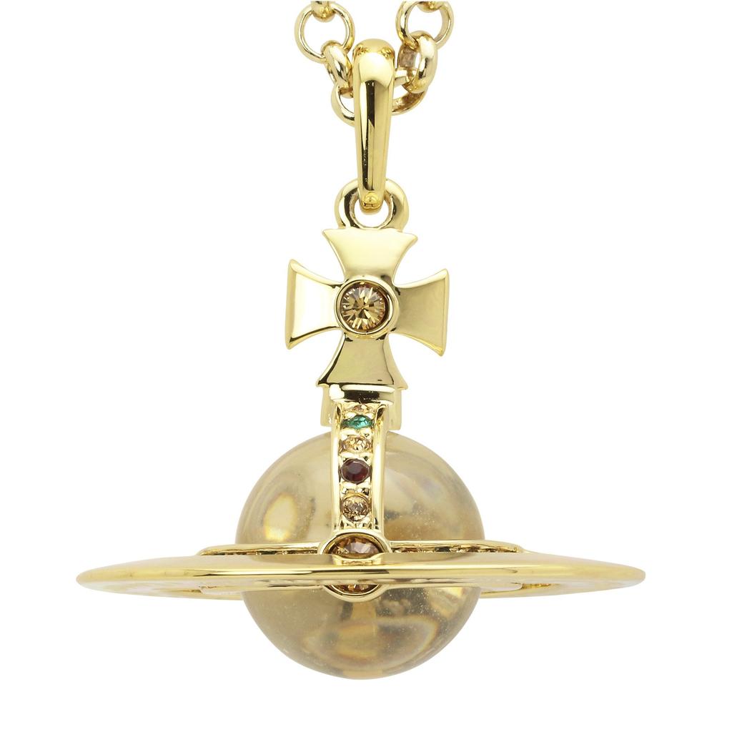 Vivienne Westwood Small Orb Necklace Women's Brass 63020096/R001