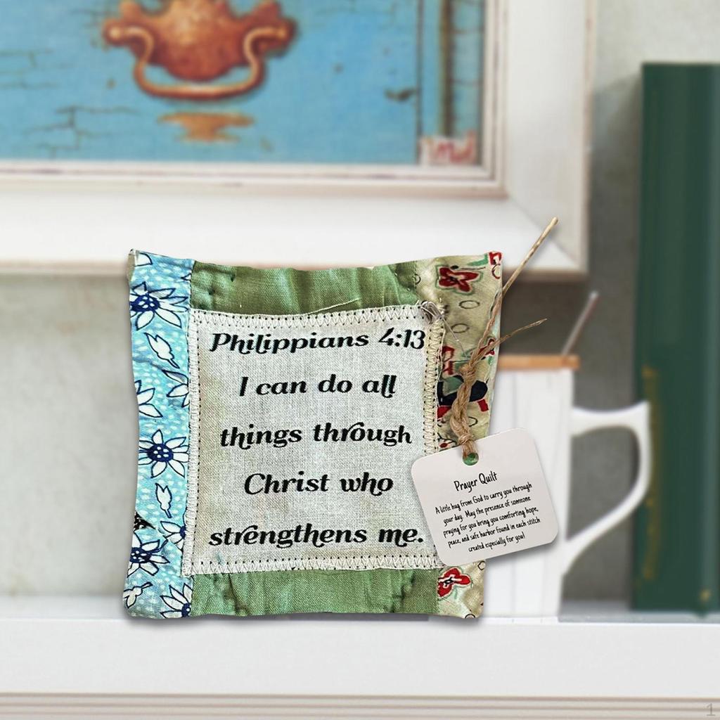 Cross Inside Prayer Quilt for Holiday Decor And Gift