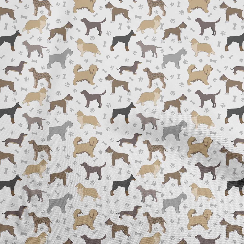 oneOone Cotton Flex Mint Green Fabric Dog Sketch Sewing Fabric By The Yard Printed Diy Clothing Sewing Supplies 40 Inch