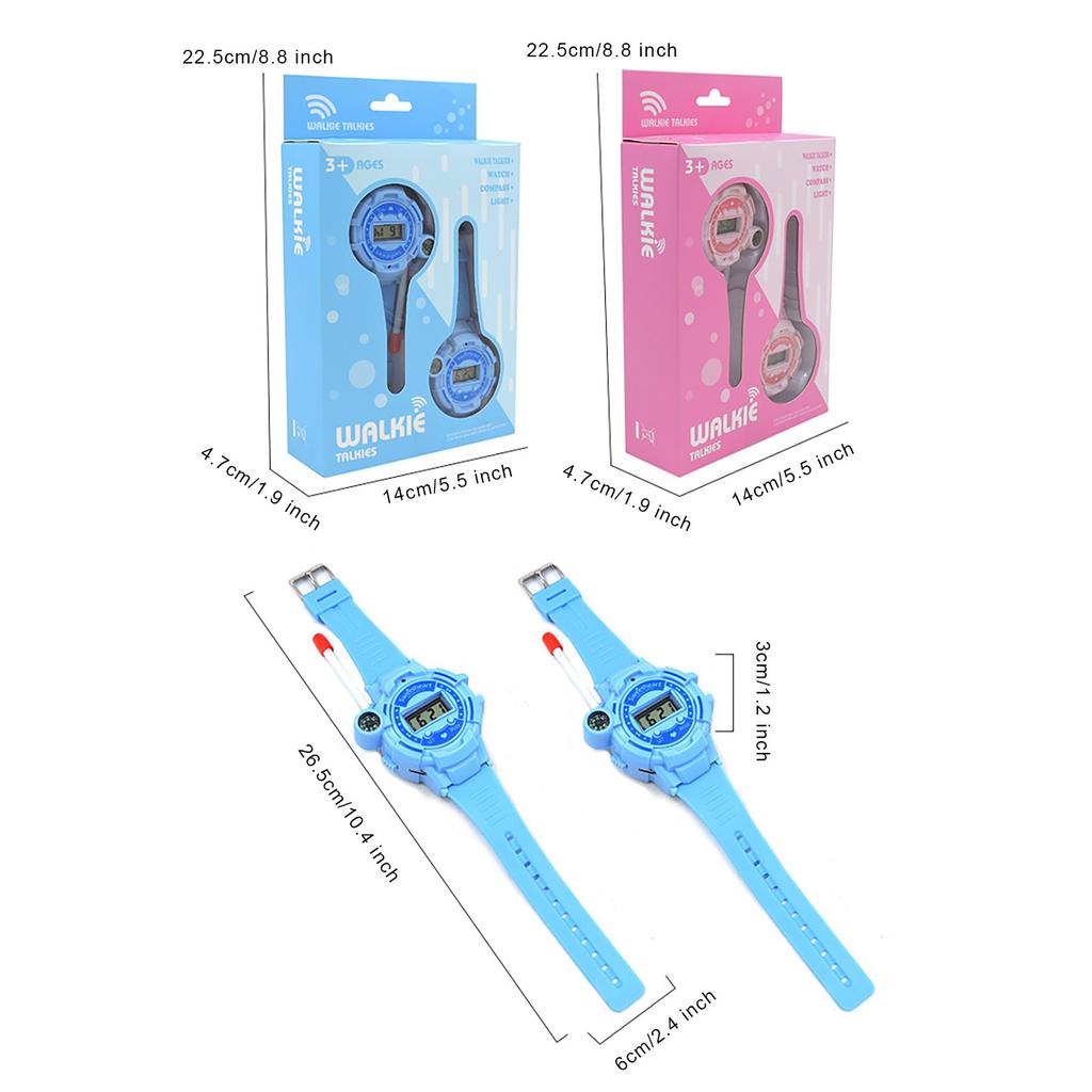 1 пара часов, беспроводная рация, многофункциональные часы с зарядкой через USB