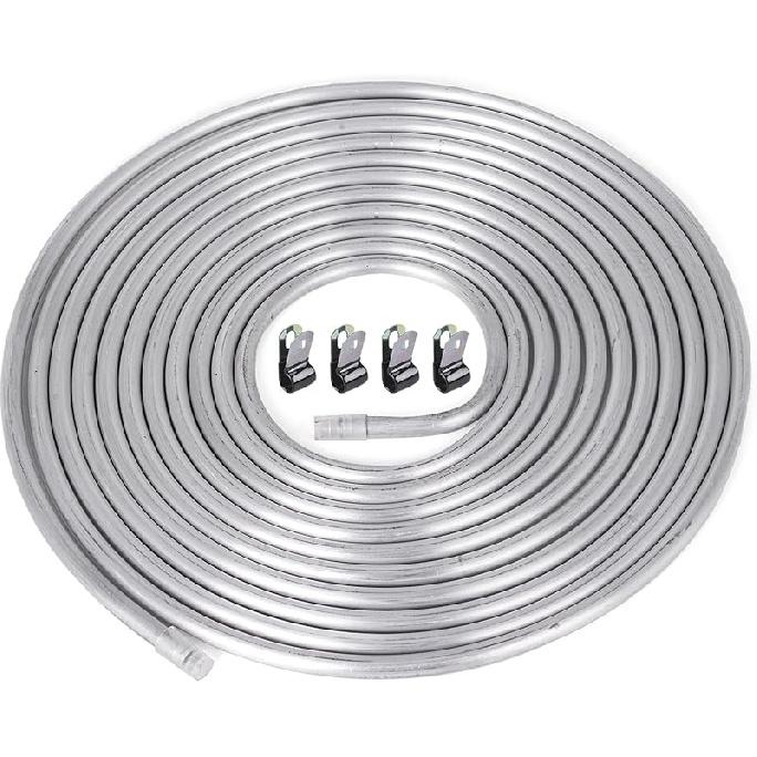3/8" OD Aluminum Hard Fuel Line 10 Feet Hardline Tube Thickness Is 0.039"