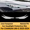 Для CHANGAN UNI-S 2024 unis Автомобильный интерьер Центральная консоль Прозрачная ТПУ Защитная пленка Антицарапины Аксессуары