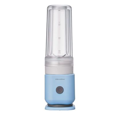 Recolte Solo Blender Ciel Smoothie Juicer Суп, который можно пить прямо из бутылки, которую можно раздавить, размер 300 мл Синий, лед, одноразовый напиток