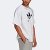adidas Мужская футболка Originals Adicolor Tricot Interlock с коротким рукавом и крупным логотипом T Белый Черный HG1439