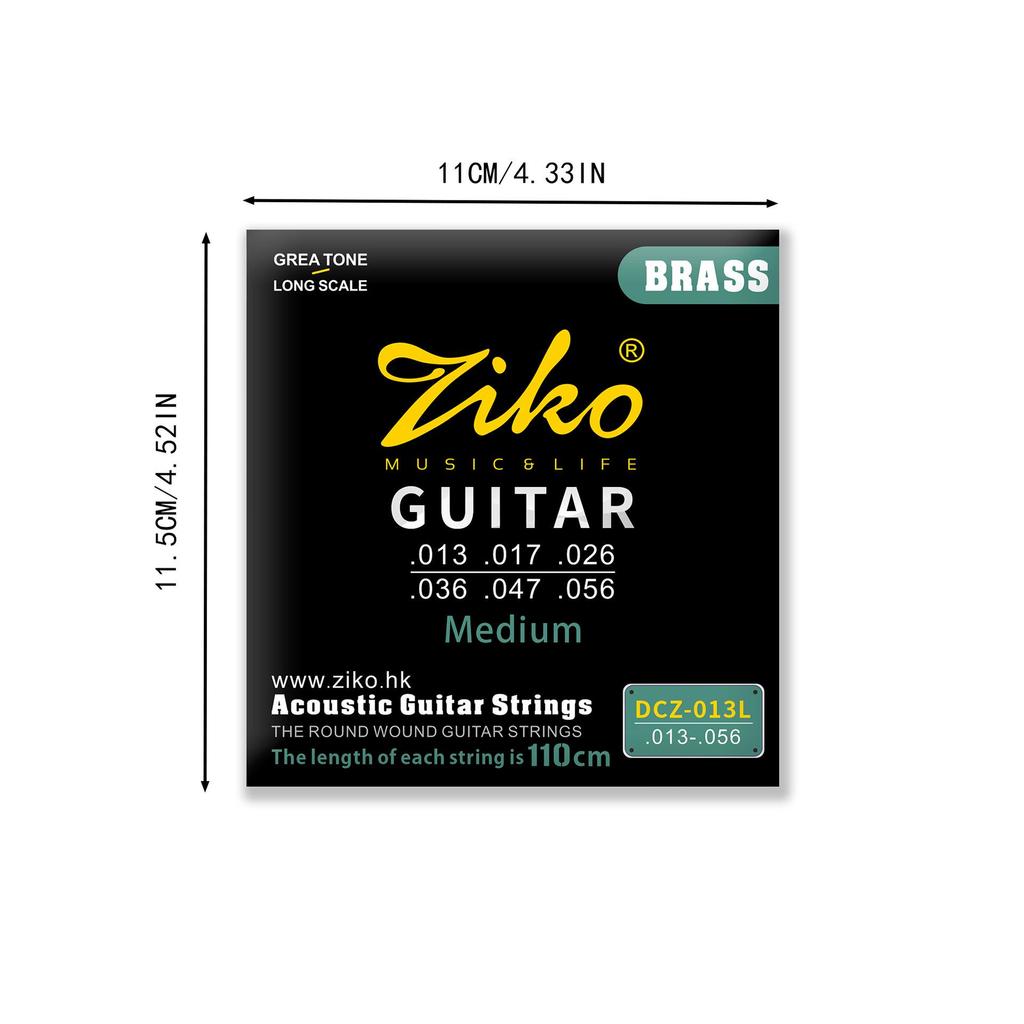 ZIKO/Lio Фосфорная бронза Струны для акустической гитары - 6-струнные Folk/Медная серия