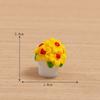 6Pcs/set Mini Flower Plant Bonsai Miniatures Resin Ornaments Moss Terrarium Micro Landscape Fairy Garden Decoration