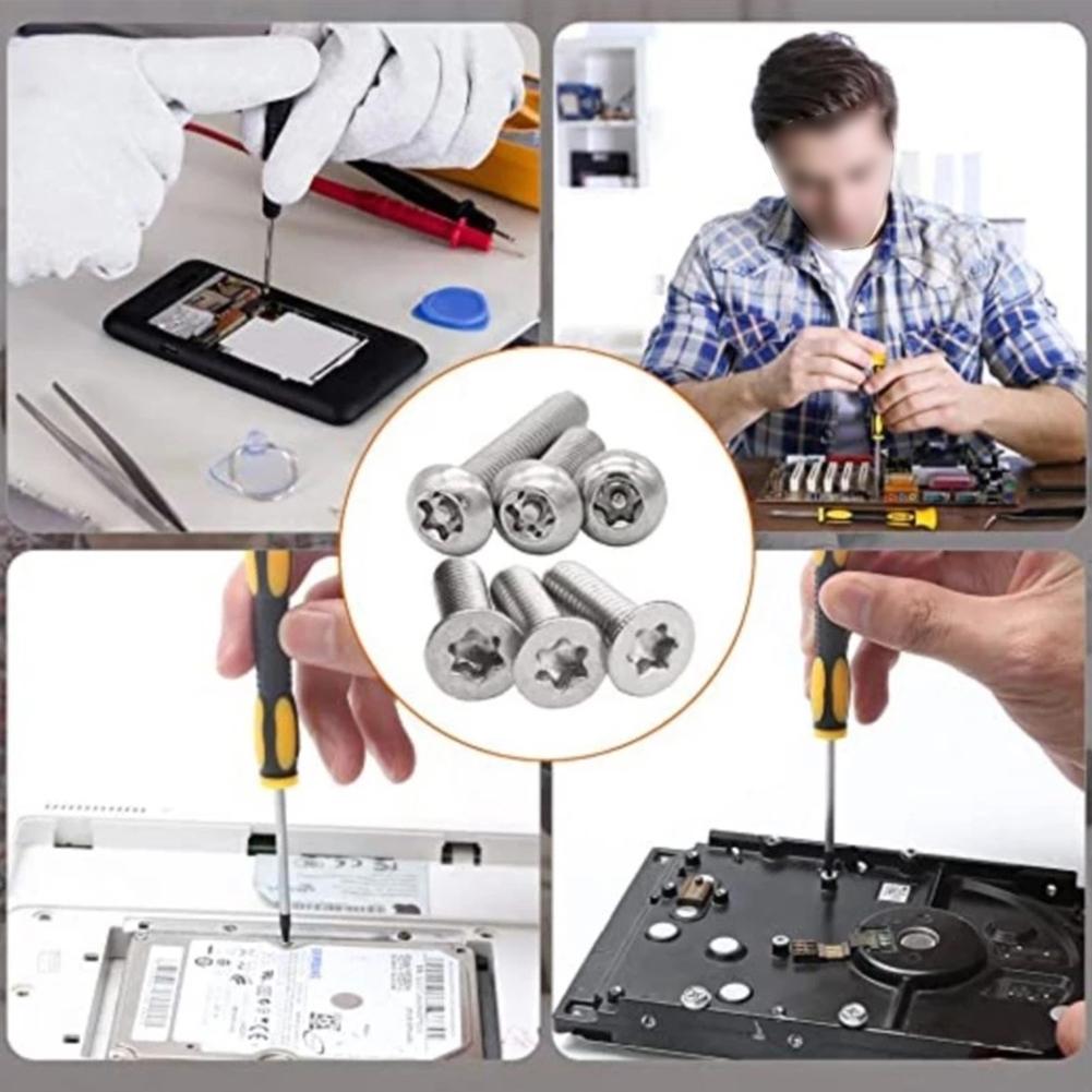 3 шт. Магнитные биты для отвертки T6 T8H T10H