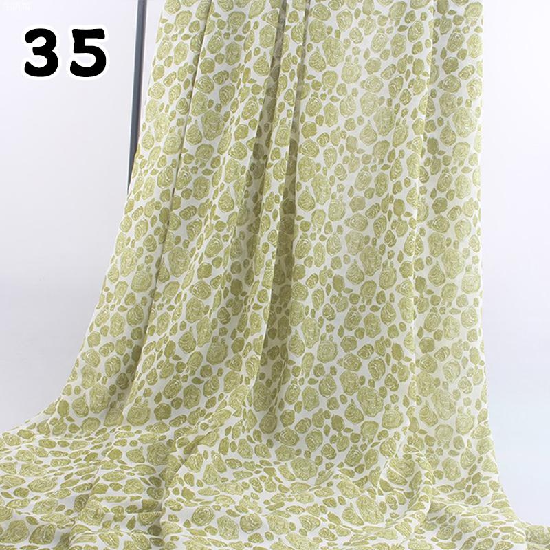 1М 75D Ретро Цветочный Шифон Дышащая Тонкая И Легкая Драпирующаяся Сказочная Дизайнерская Ткань Для DIY Шитья Летнее Платье Рубашки