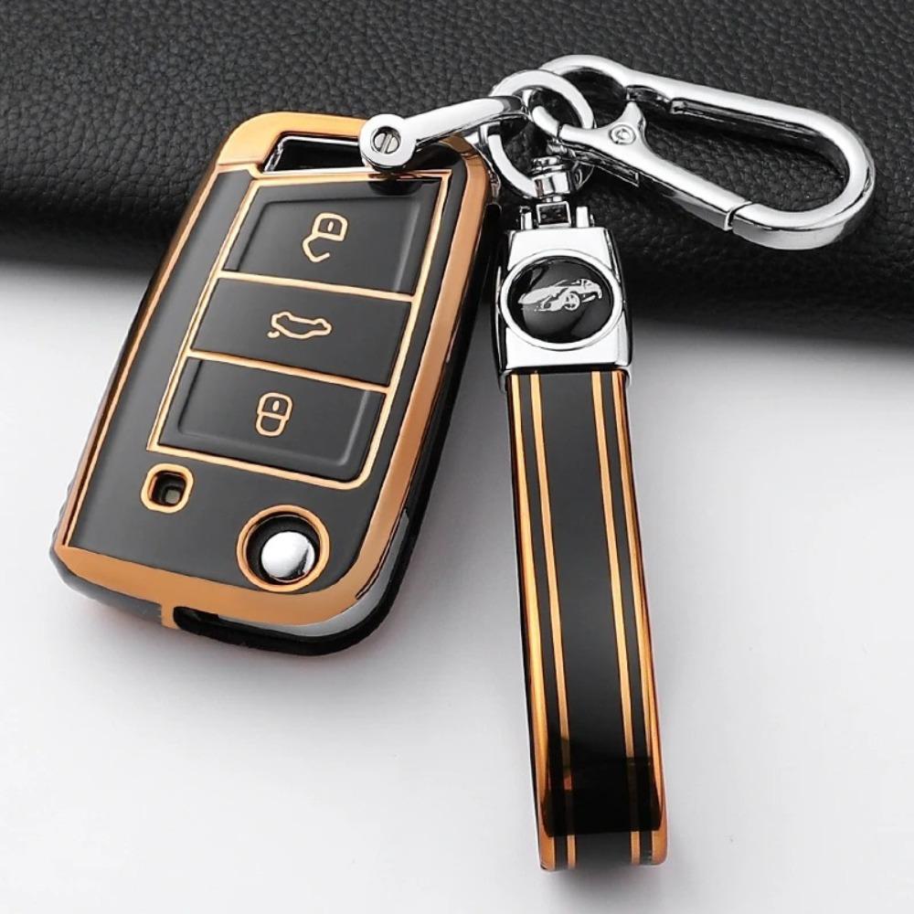 Для VW Volkswagen Golf 7 MK7 Tiguan MK2 для SEAT Ateca Leon FR 2 Ibiza для Skoda Octavia Чехол для автомобильного ключа Аксессуары для интерьера