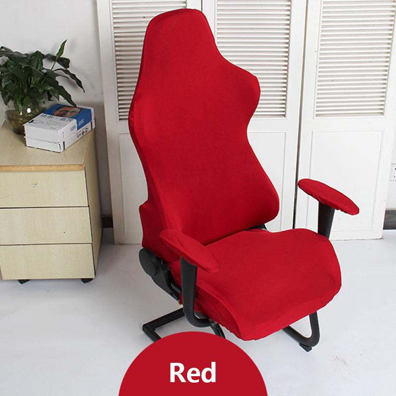 Чехлы на компьютерные эластичные поворотные игровые стулья, спандекс, офисные чехлы для компьютерных стульев, эластичный чехол на кресло, украшение дома